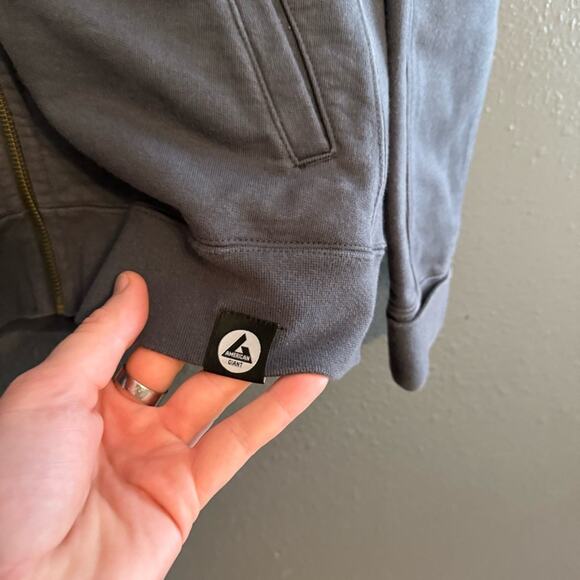 American Giant Moto Full Zip Sweater Jacket Size XL - Picture 6 of 8